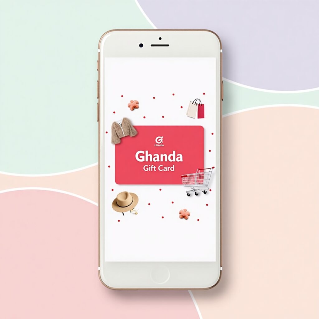 Purchase Ghanda Gift Card for stylish clothing